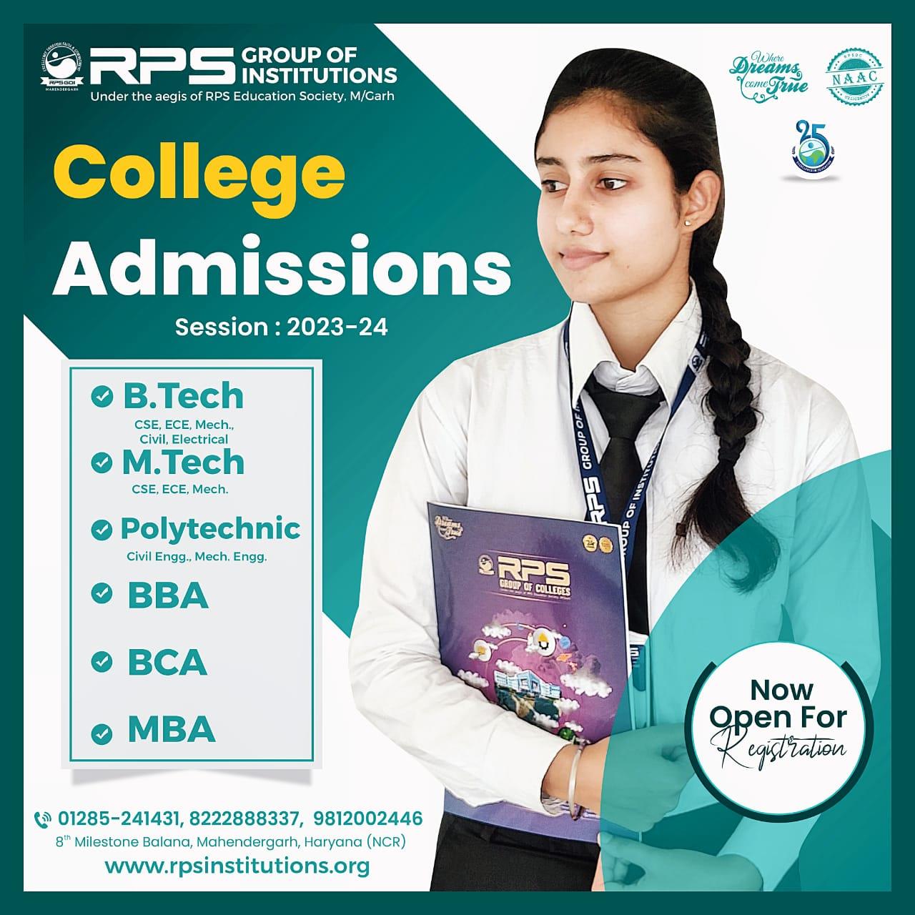 RPS The Best Engineering and Management College in Mahendergarh, Haryana