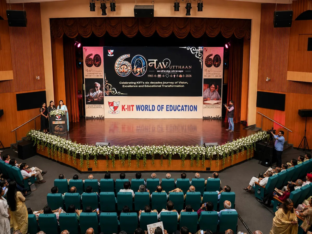 Nav Utthaan student gathering at K-IIT