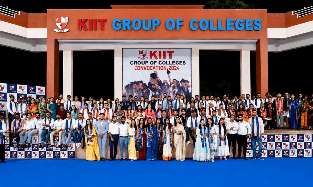 K-IIT graduating class at the KIIT Group of Colleges Convocation 2024